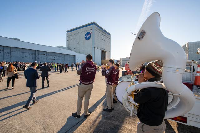 NASA image: NASA Moves First Artemis SLS Rocket Stage from NASA’s Factory to Barge